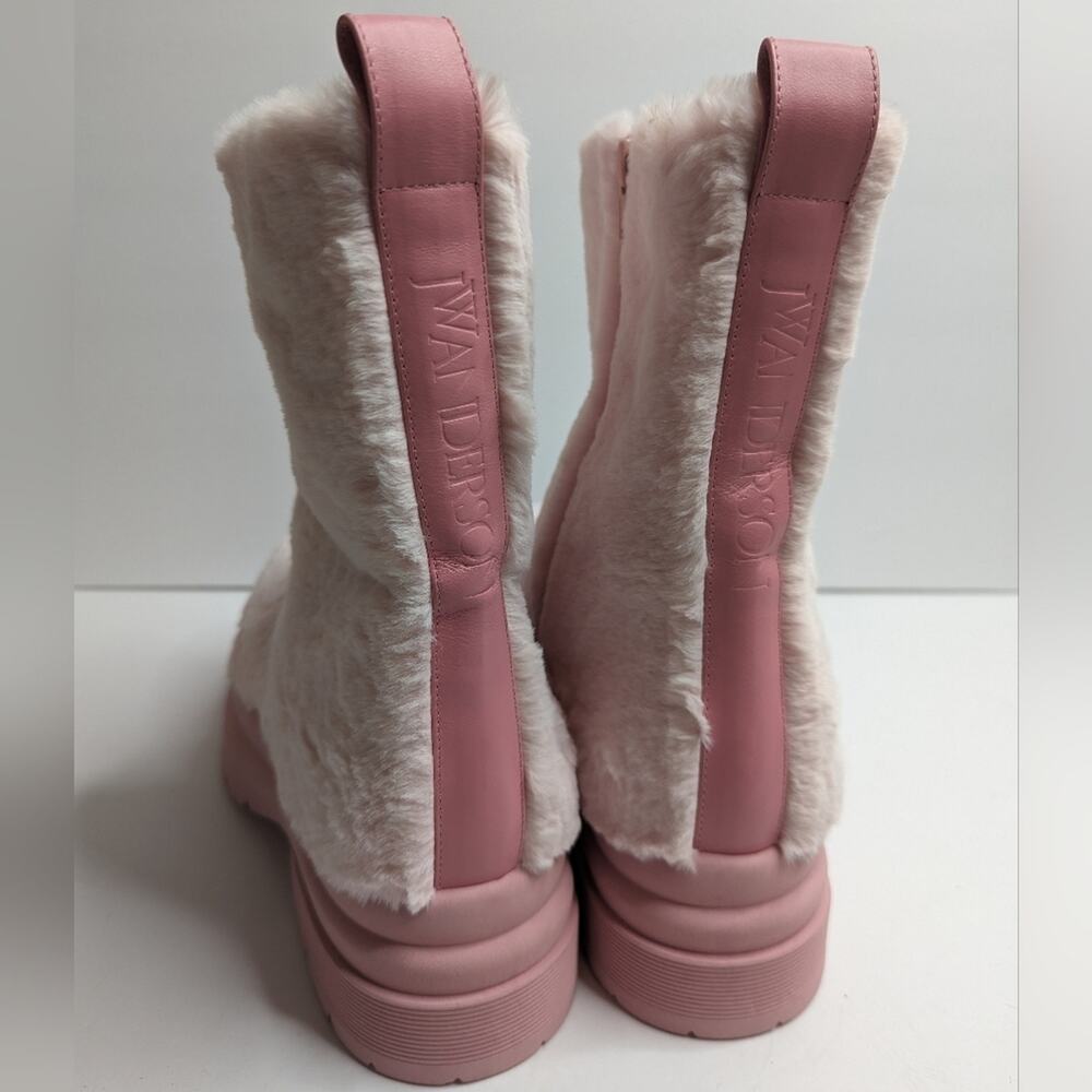 JW Anderson Ecofur Ankle Boots in Pale Pink | Size 40 - Picture 6 of 10